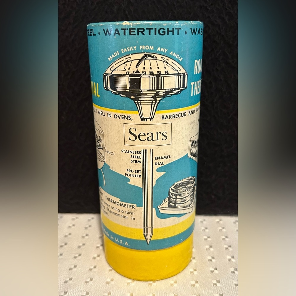 VINTAGE SEARS & ROEBUCK MAID OF HONOR MANUAL MEAT THERMOMETER IN BOX NO 4369